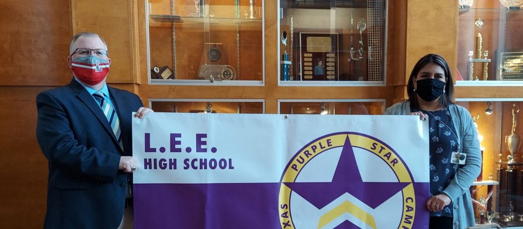 LEE Awarded Texas Purple Star